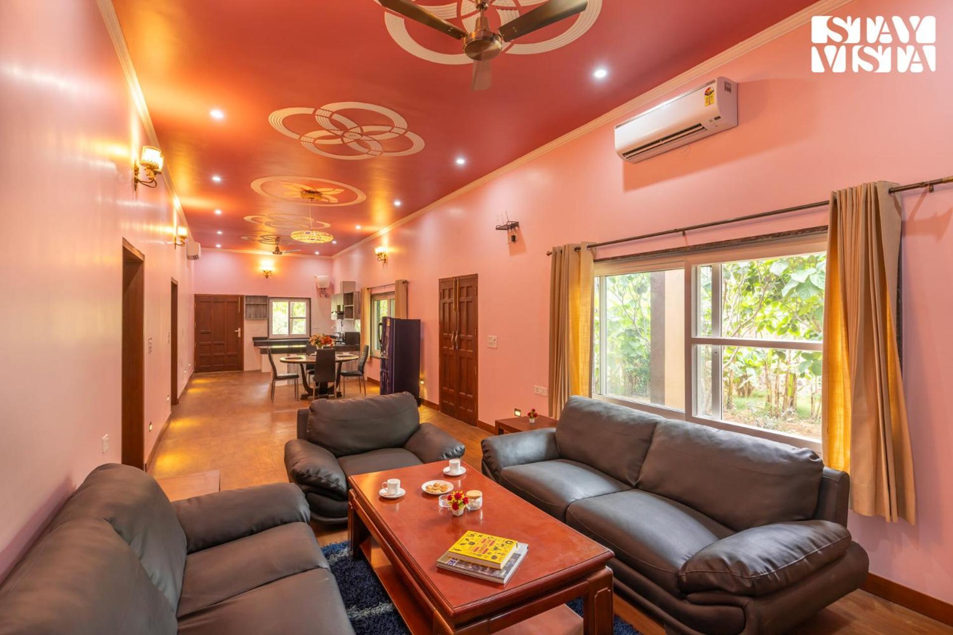 Stayvista At Maple Farms With Pool, Bbq & Bonfire Sohna Buitenkant foto